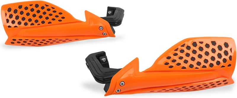 HAONEL Universal Dirt Bike Handguards 7/8" 22mm Plastic Motorcycle Handlebar Lever Hand Protector Accessories for Off-Road Motocross Enduro ATV Pit Bike(Orange and Black) - Image 1